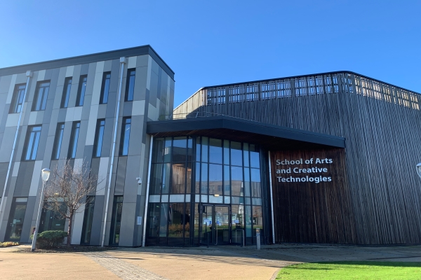 Our newly developed School of Arts and Creative Technologies building, located on Campus East.